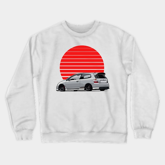 Honda Civic Crewneck Sweatshirt by artoriaa